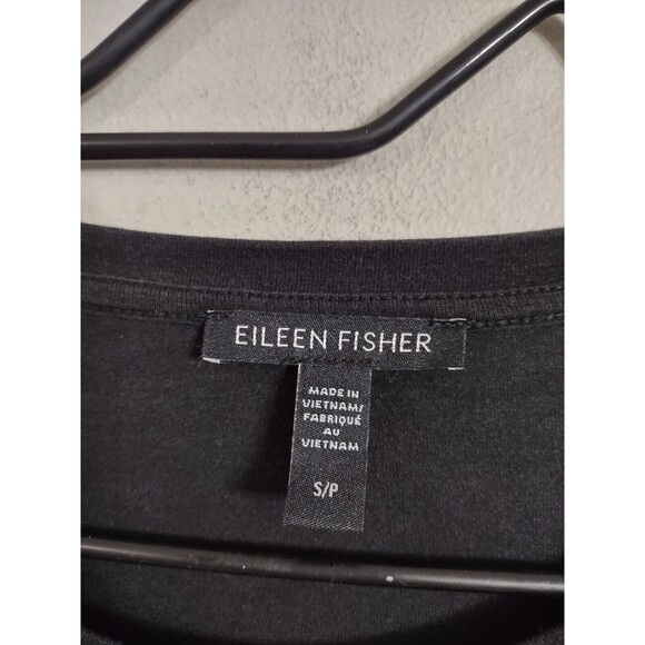 Eileen Fisher Dress Charcoal Gray Long Sleeves Thin Knit Stretch Small - Picture 2 of 7